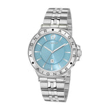 AIGNER Men's Trieste Blue Dial Silver Metal Watch