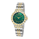 AIGNER Women's TRIESTE Green Dial Silver Gold Watch