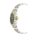 AIGNER Women's TRIESTE Green Dial Silver Gold Watch