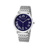 AIGNER Men's Treviso Silver ,Blue Dial Watch