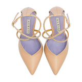 Albano Women's Beige Shoes Soft Leather with Strass