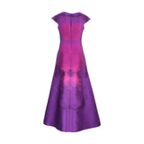 Alberta Ferretti Butterfly-Print A-line Gown