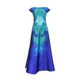 Alberta Ferretti Butterfly-Print A-line Gown