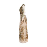 Alberta Ferretti Floral and Snake Print Silk Long Dress