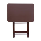 Artisan Square Shape Picnic Table Plain Brown 59x40x62.5 cm