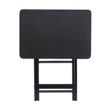 Artisan Square Shape Picnic Table Plain Black, Size 59x40x62.5 cm