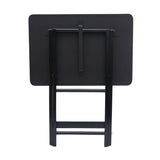 Artisan Square Shape Picnic Table Plain Black, Size 59x40x62.5 cm