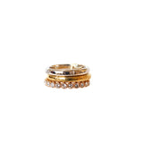 Aigner Three Tone Ring Size 7