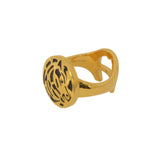 Aigner Gold Plated Horse Shoe Design Ring
