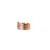 Aigner Rose Gold Plated Ring Size 7.75
