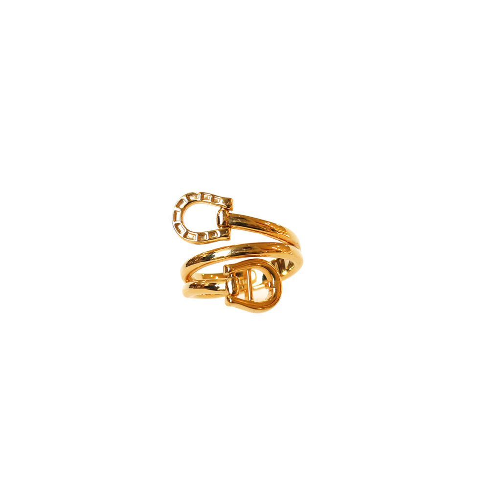 Aigner A Logo Plated Ring Size 7.75