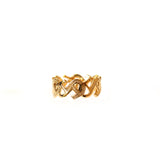 Aigner Ring Gold Plated Size 7