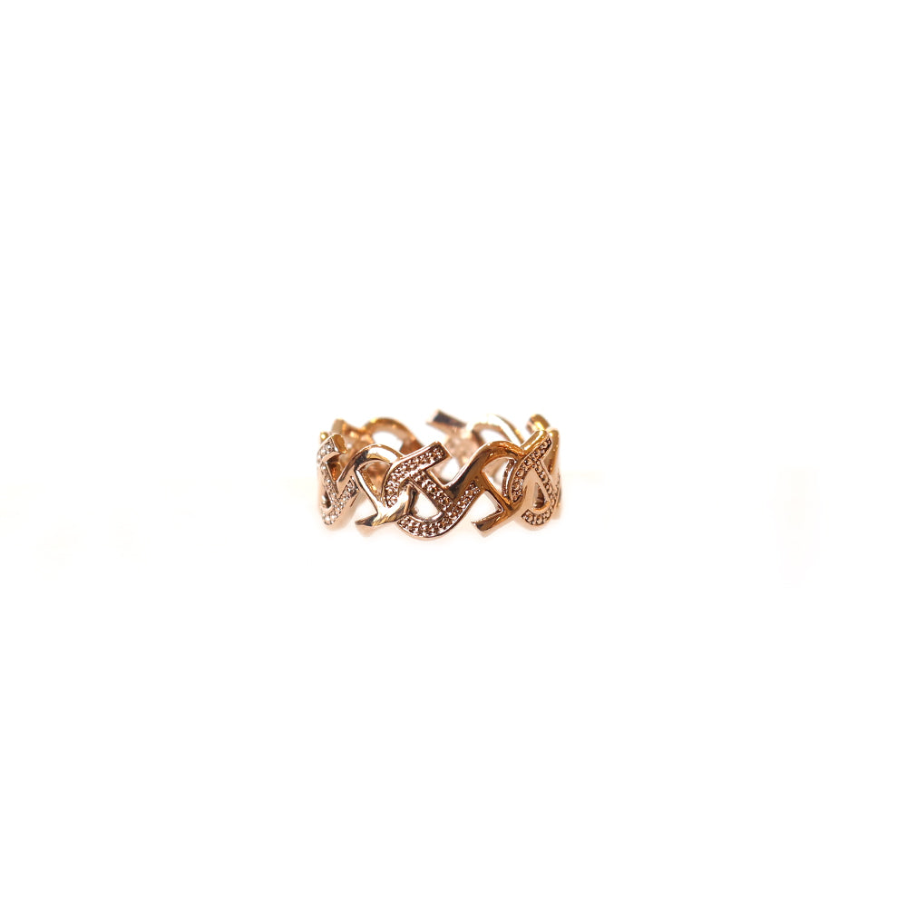 Aigner Ring Rose Gold Plated