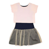 Aigner Kids Girl's Navy & Pink Set Dress