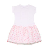 Aigner Kids Girl's Floral Bright White Dress