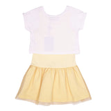 Aigner Kids Girl's White & Yellow Dress