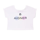 Aigner Kids Girl's White & Yellow Dress
