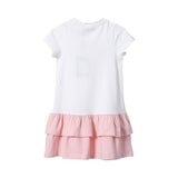 Aigner Kids Girl's White & Pink Dress