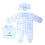 Aigner Kids Blue & Pink Sleepsuit