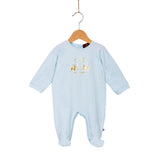 Aigner Kids New Born Light Blue Sleepsuit & Hat