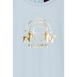 Aigner Kids New Born Light Blue Sleepsuit & Hat