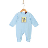 Aigner Kids New Born Blue Sleepsuit, Bib and Hat Set