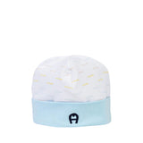 Aigner Kids New Born Blue Sleepsuit, Bib and Hat Set