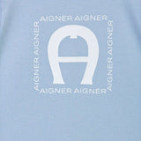 Aigner Kids New Born Blue Sleepsuit and Hat