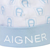 Aigner Kids New Born Blue Sleepsuit and Hat
