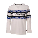 Aigner Kids Blue Logo Print T-Shirt