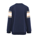 Aigner Kids Logo Print Navy Blue Sweatshirt