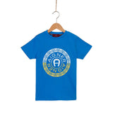 Aigner Kids Boy's Cotton Logo Blue T-Shirt