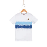 Aigner Kids Boy's Cotton White T-Shirt