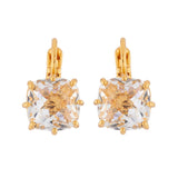 Les Nereides Square Stone La Diamantine Dormeuses Earrings