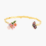 Les Nereides Cherry Blossom And Japanese Emperor Butterfly Bangle