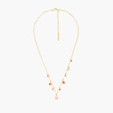 Les Nereides Pink Japanese Cherry Blossom Thin Necklace