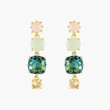Les Nereides La Diamantine Acqua Azzura 4 Stones Post Earrings