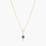 Les Nereides La Diamantine Acqua Azzura 4 Stones Pendant Necklace