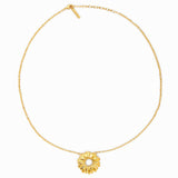 Les Nereides Sunflower Pendant Necklace