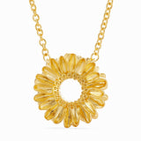 Les Nereides Sunflower Pendant Necklace