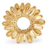 Les Nereides Sunflower And Beaded Band Cocktail Ring