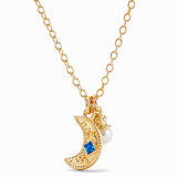 Les Nereides Pearl And Moon Necklace