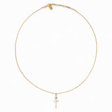 Les Nereides Mini Ballerina And Rhinestones Pendant Necklace