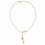 Les Nereides Lemon And Lemon Blossom Pendant Necklace
