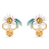 Les Nereides Flowers And Honeycombs Post Earrings