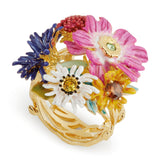 Les Nereides Wild Flower Bouquet Cocktail Ring