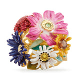 Les Nereides Wild Flower Bouquet Cocktail Ring