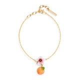 Les Nereides Apricot And Flower Dangling Charm Fine Bracelet