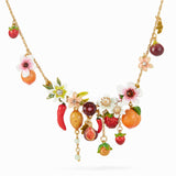 Les Nereides Orchard Fruits And Flowers Statement Necklace
