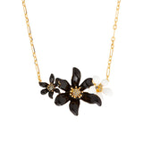 Les Nereides Lily and Ranunculus Flower Statement Necklace